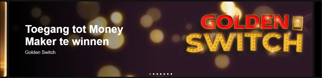 Welkomstbanner van het online casino – openingsbeeld